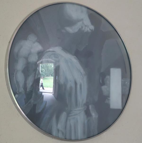 Athena des Myron mit Heroen und Parkbesucherin